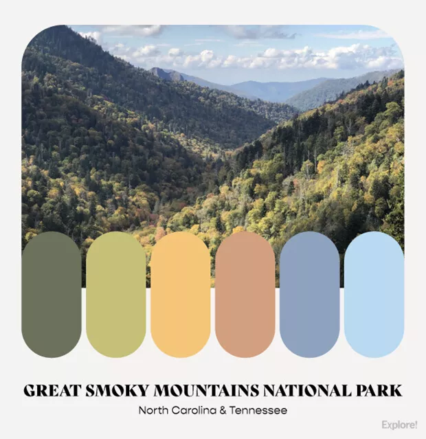 Trending USA National Park Color Palettes - Explore Worldwide